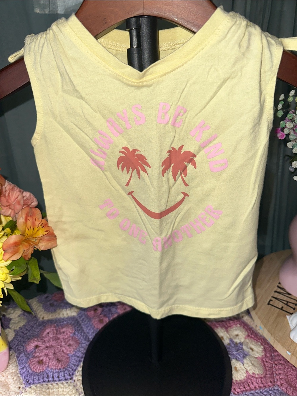 🎉Garanimals Yellow Tee with Pink Graphic. C204